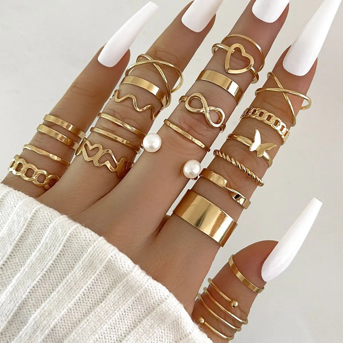 Set de Bagues Femme Élégantes