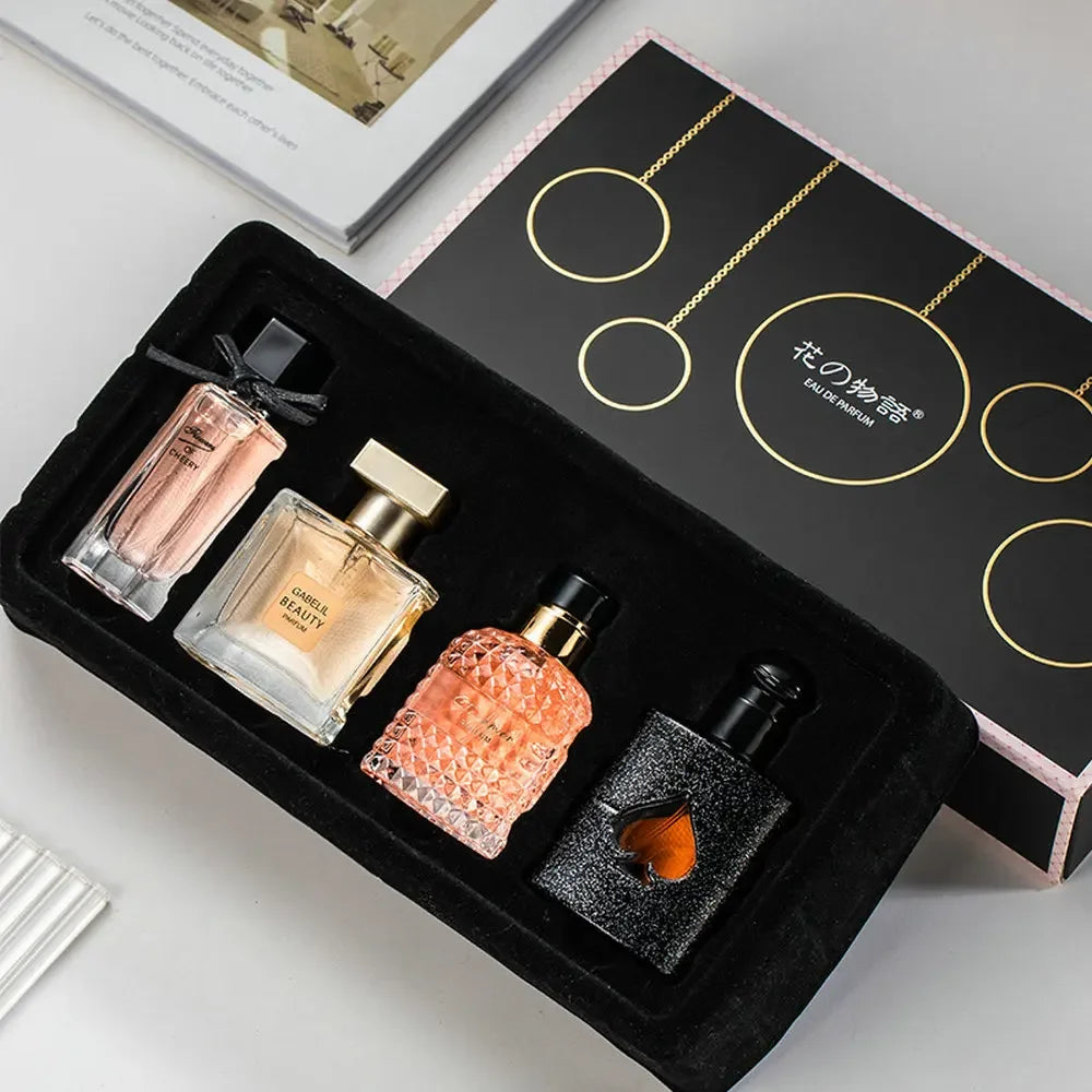 Fraîcheur Florale – Coffret Parfum Femme 4 Pièces 105ml à Tenue Prolongée