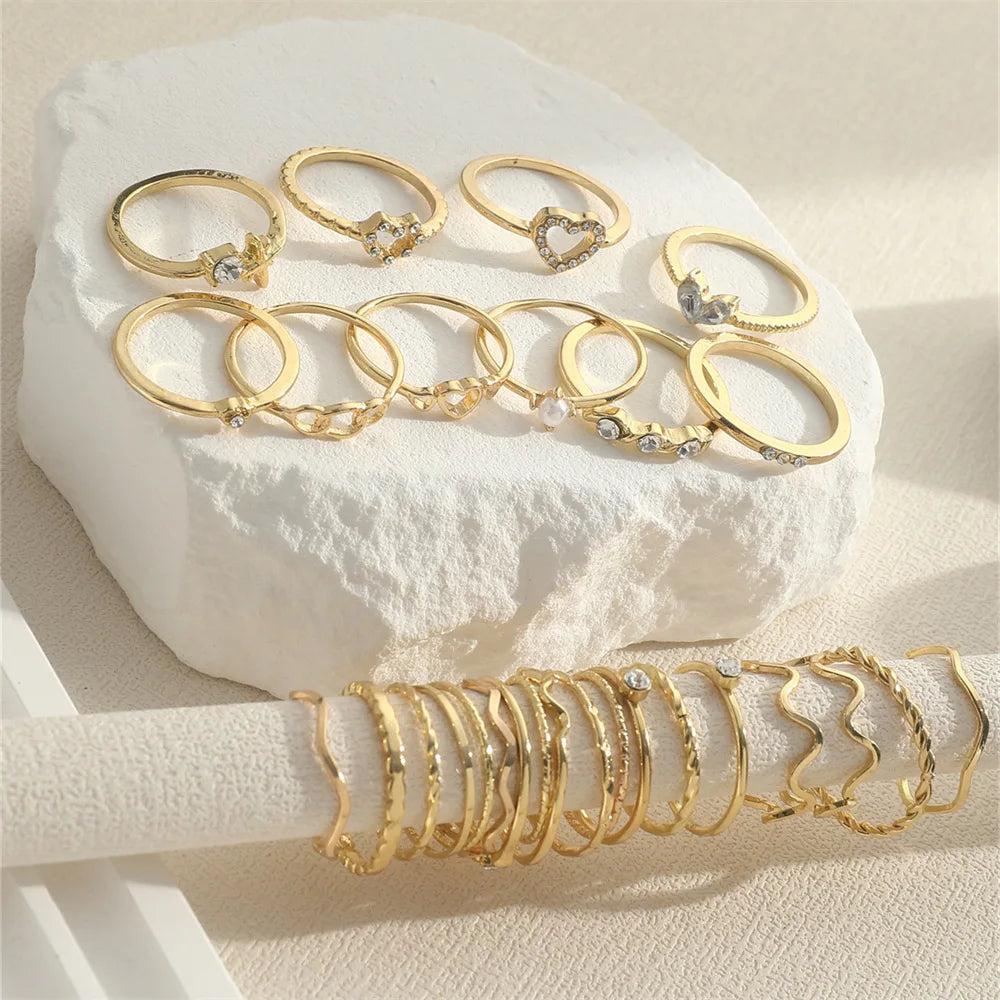 Set de Bagues Femme Élégantes