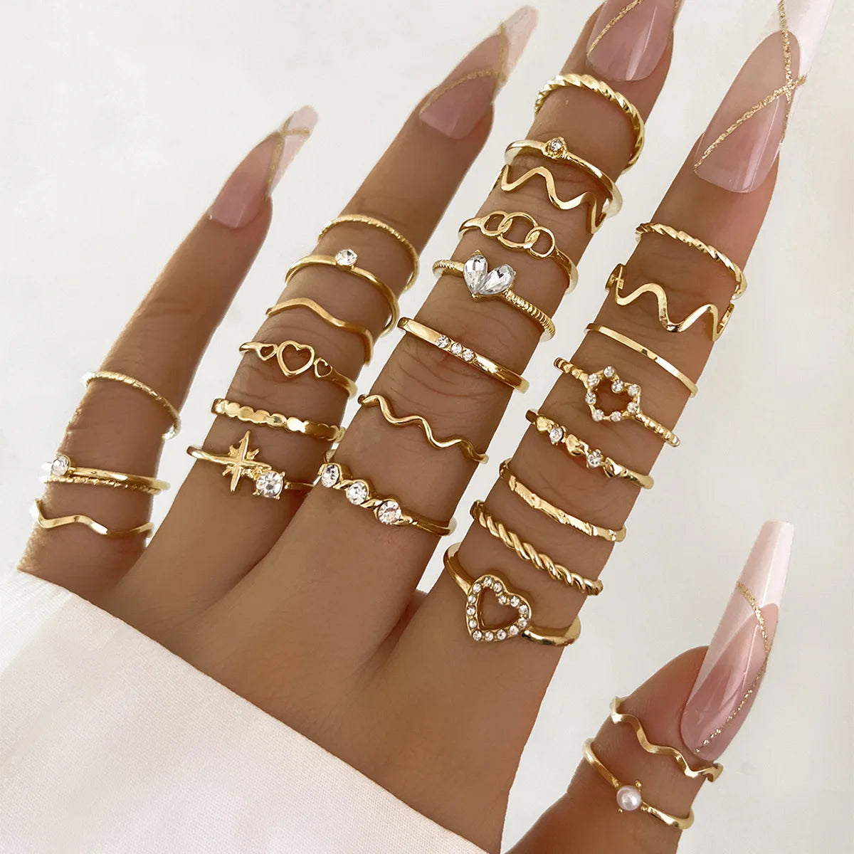 Set de Bagues Femme Élégantes