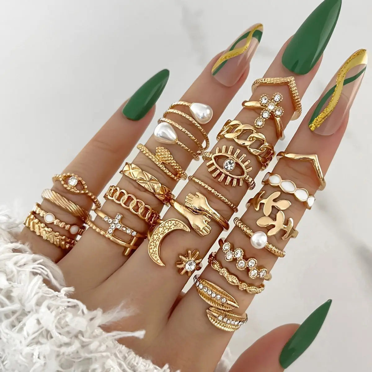 Set de Bagues Femme Élégantes