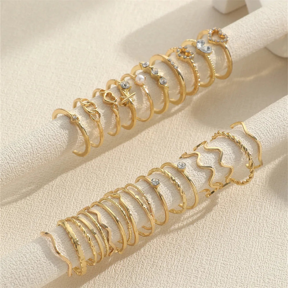 Set de Bagues Femme Élégantes