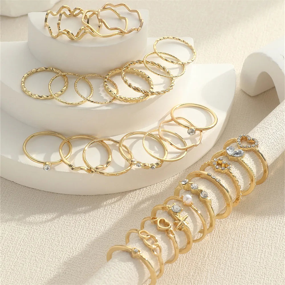 Set de Bagues Femme Élégantes